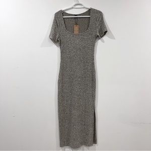 Ribbed Midi Dress